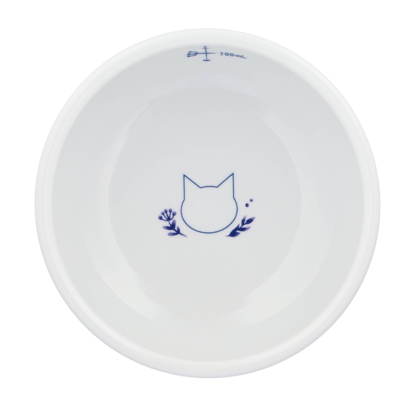 Raised Cat Water Bowl (Nordic Blue)