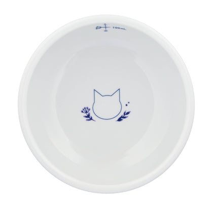 Raised Cat Water Bowl (Nordic Blue)