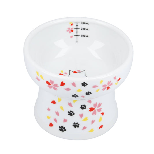 Extra Tall Raised Cat Water Bowl (Sakura Limited Edition)