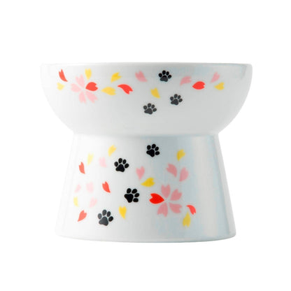 Raised Cat Food Bowl Large (Sakura Limited Edition)