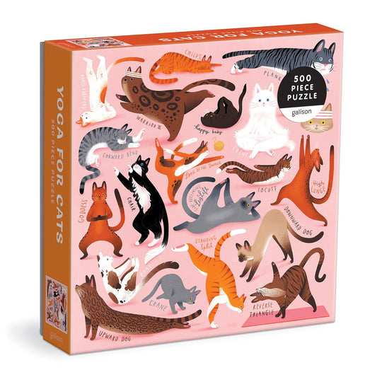 Yoga For Cats 500 Piece Puzzle