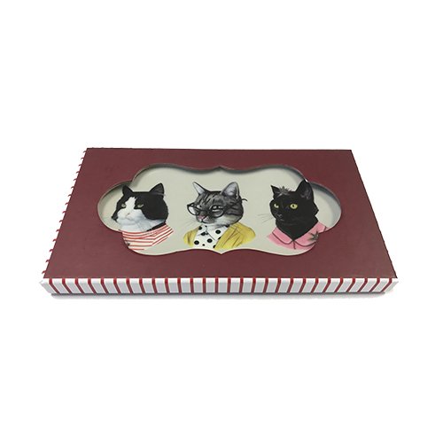Berkley Bestiary Cat Portraits Rectangle Porcelain Tray