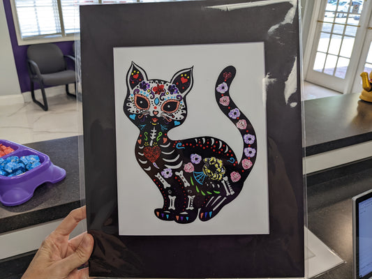 Cat Print - Happy Cat by Pamela Loudon