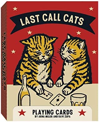 Last Call Cats Playing Cards